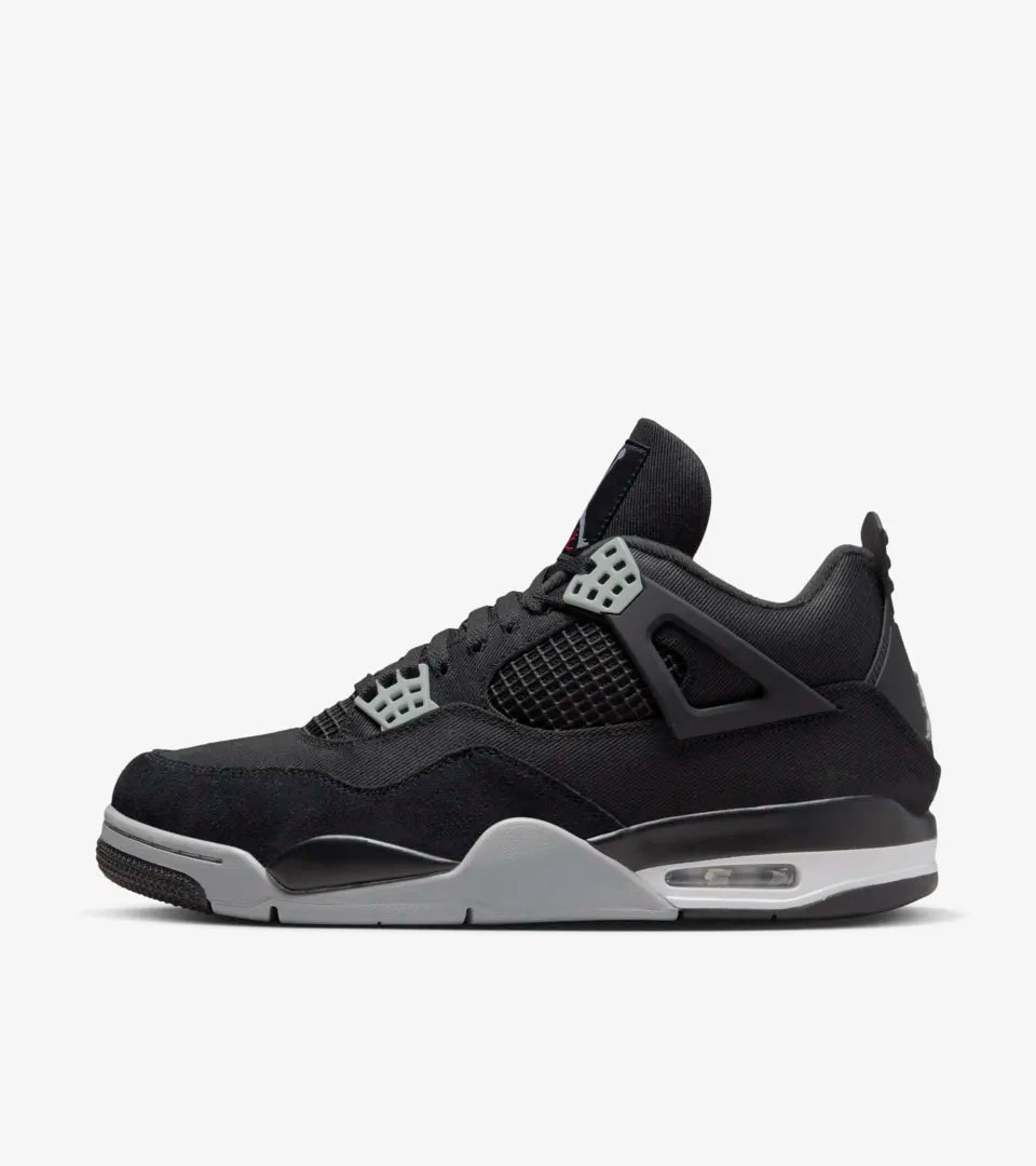 Jordan 4 Retro Black Canvas (GS) - DV0553-006
