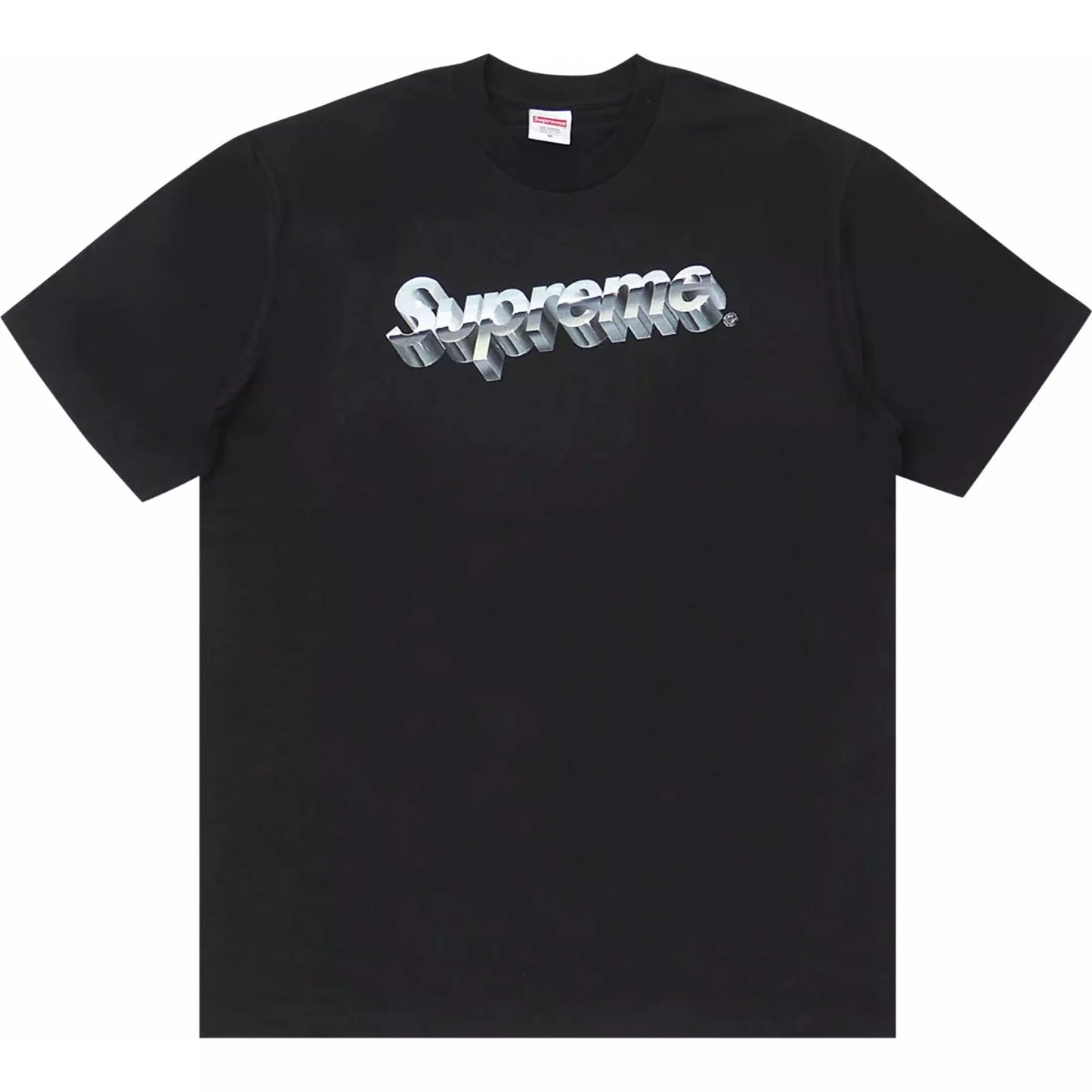 Supreme Chrome Logo Tee Black