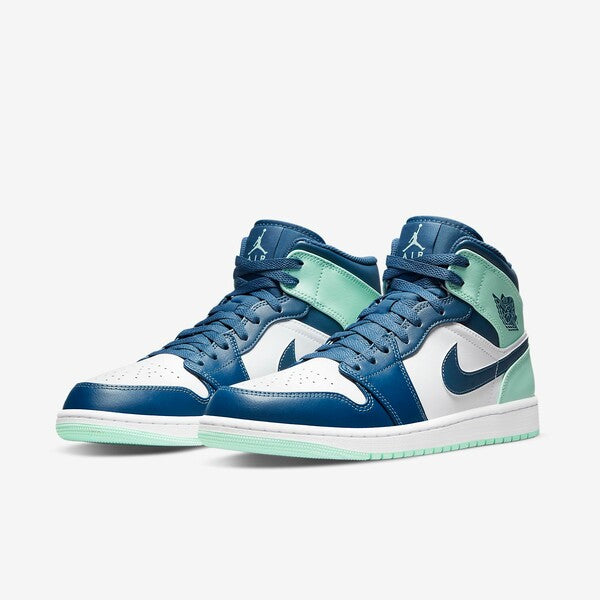Jordan 1 Mid Blue Mint (GS) - 554725-413