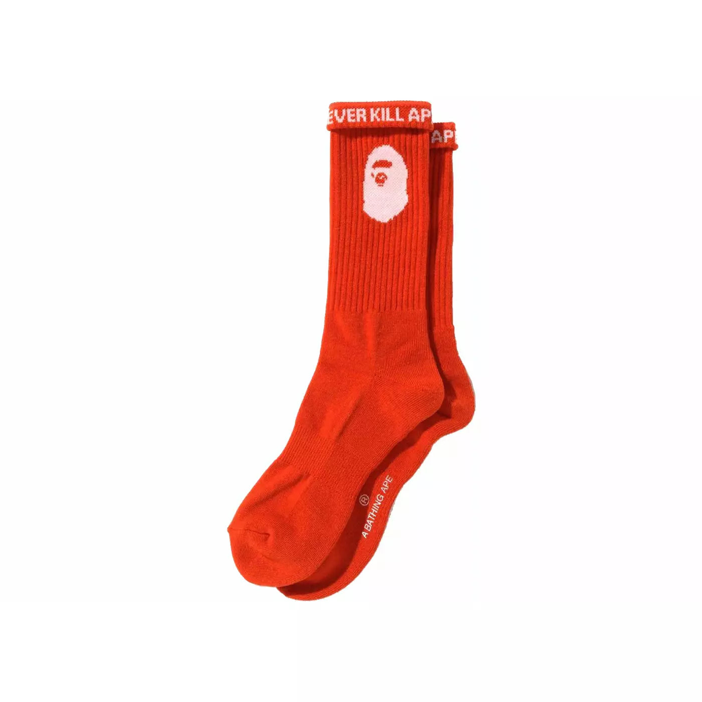 Bape Ape Head Socks Orange