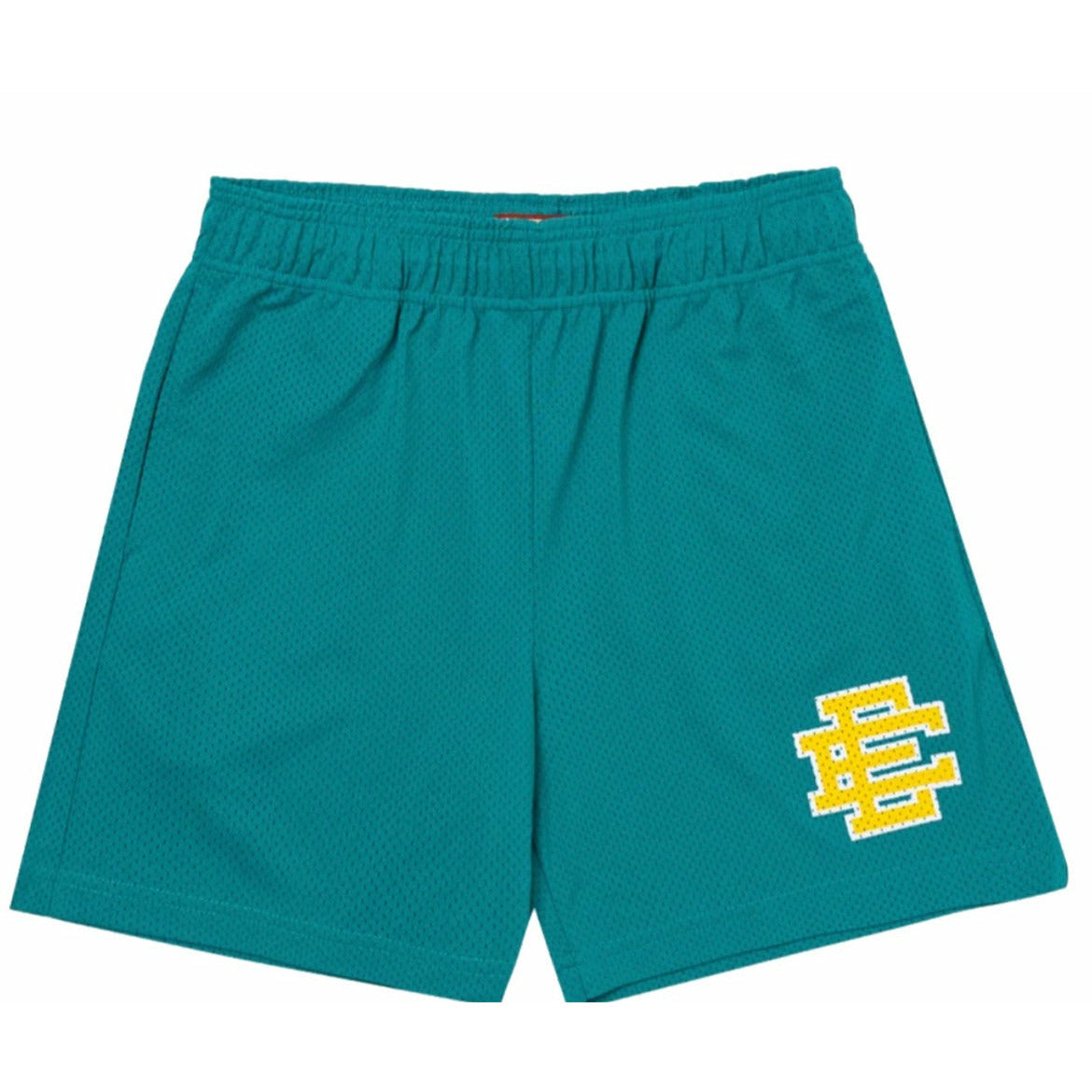 Eric Emanuel Shorts Teal Yellow