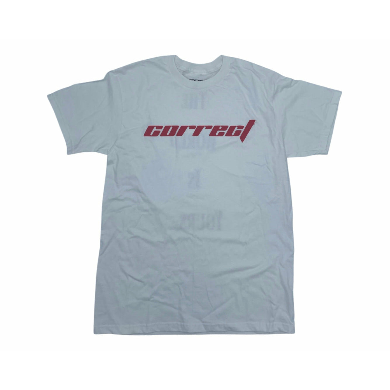 Correct Summer '21 "The World Is Yours" Tee White/Red