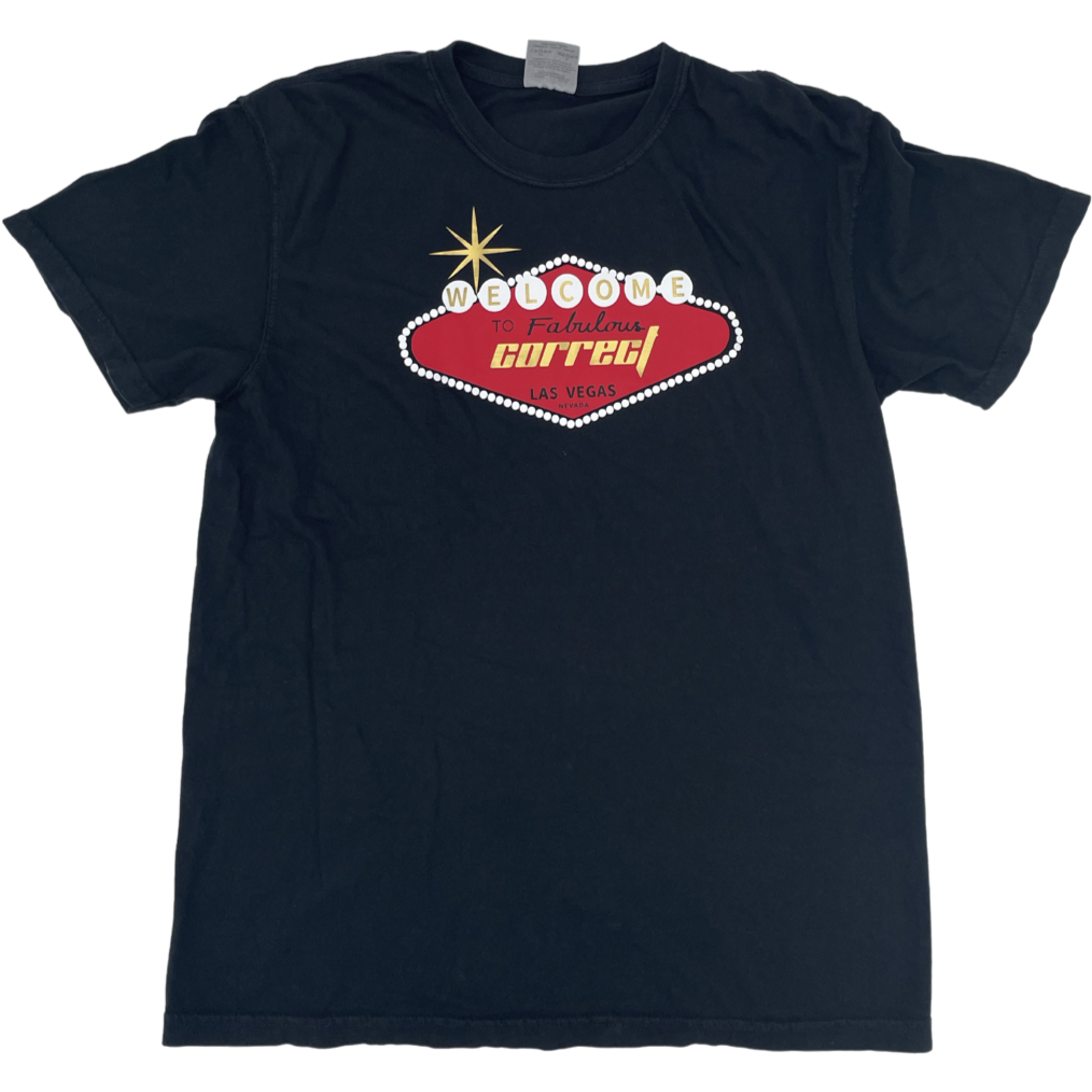 Correct Summer '21 "Welcome to Correct Vegas" Tee Black