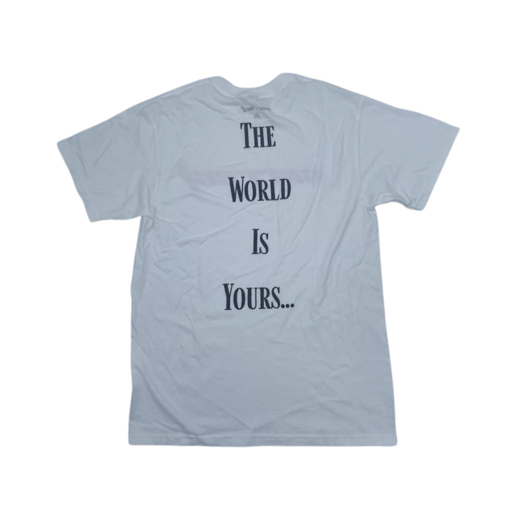 Correct Summer '21 "The World Is Yours" Tee White/Red