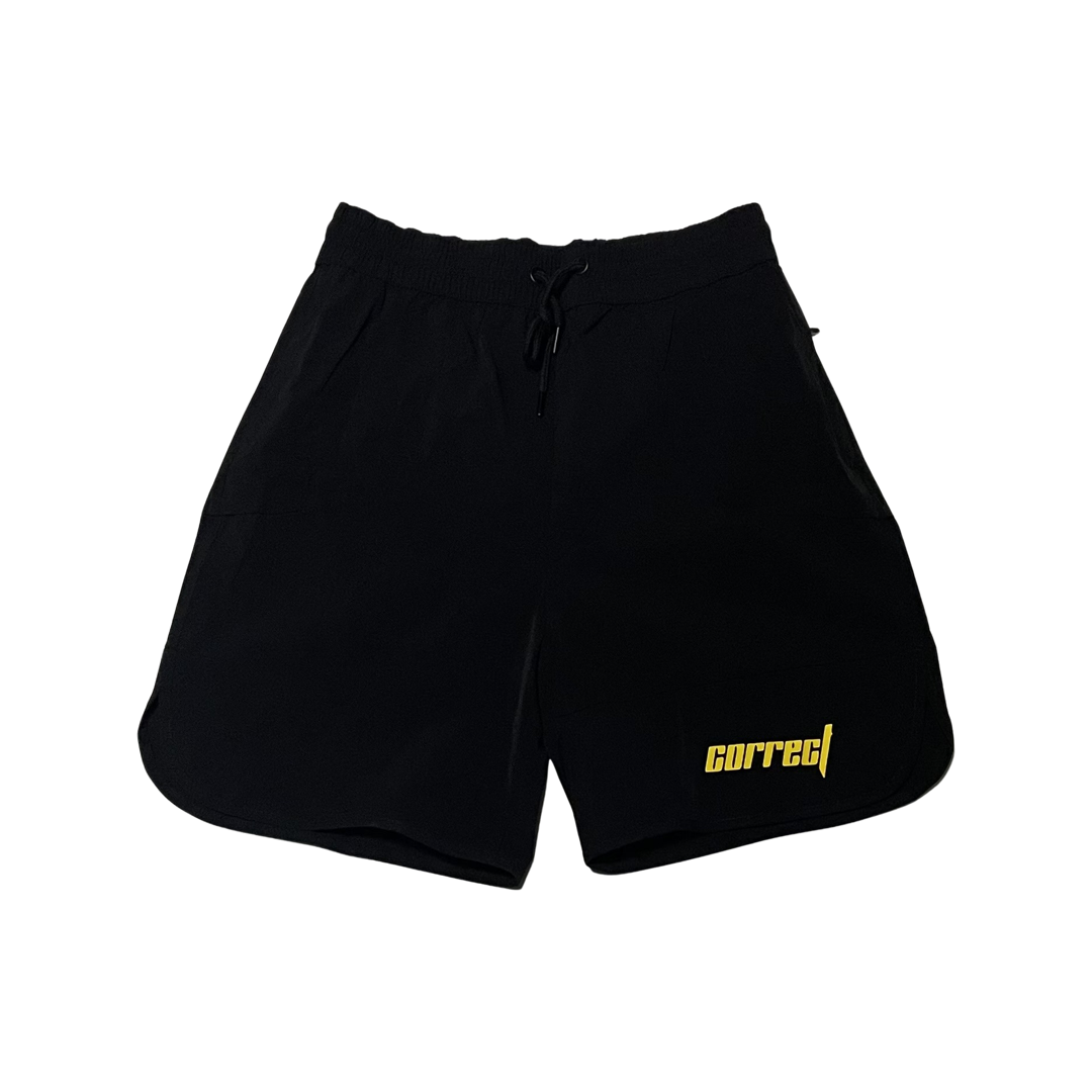 Correct Summer '22 Shorts Black Yellow "Pirates"