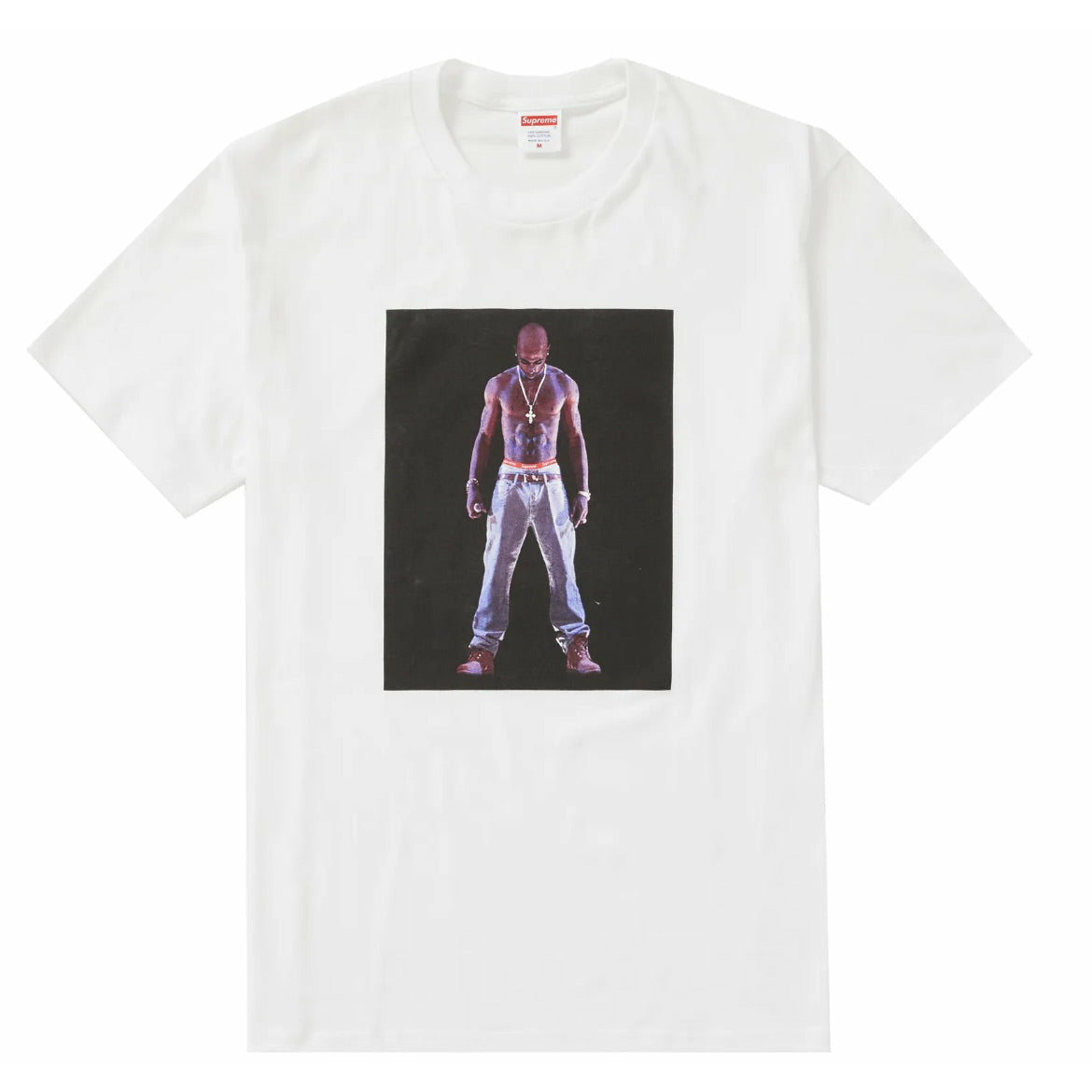 Supreme Tupac Hologram Tee White