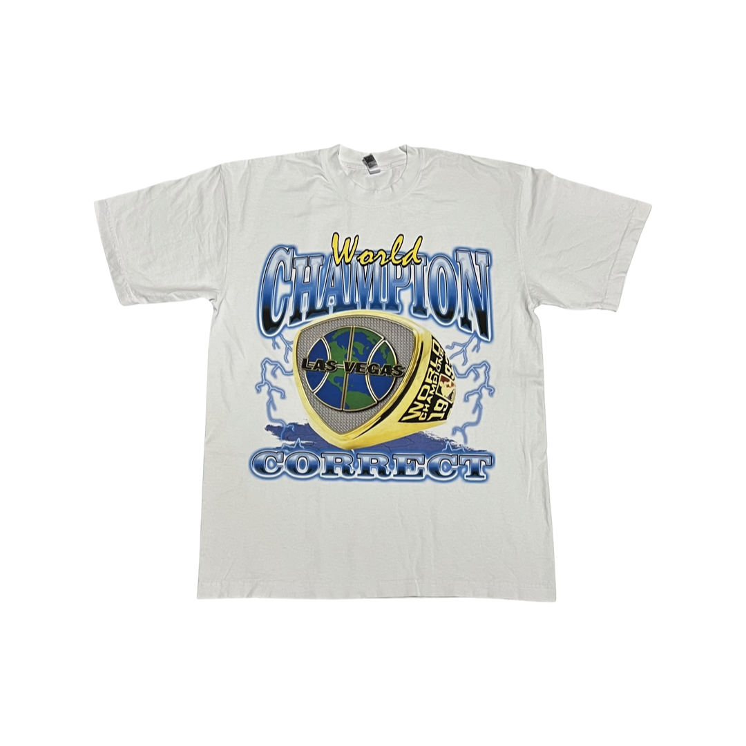 Correct World Champion Tee White