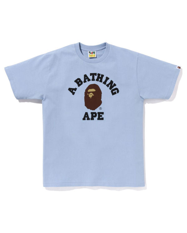 Bape College Tee Baby Blue