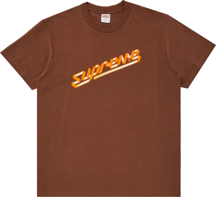 Supreme Banner Tee Brown