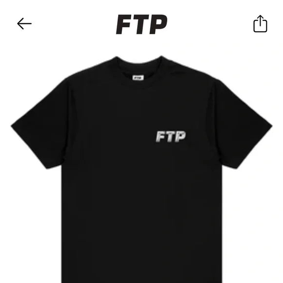 FTP Chrome Logo Tee Black