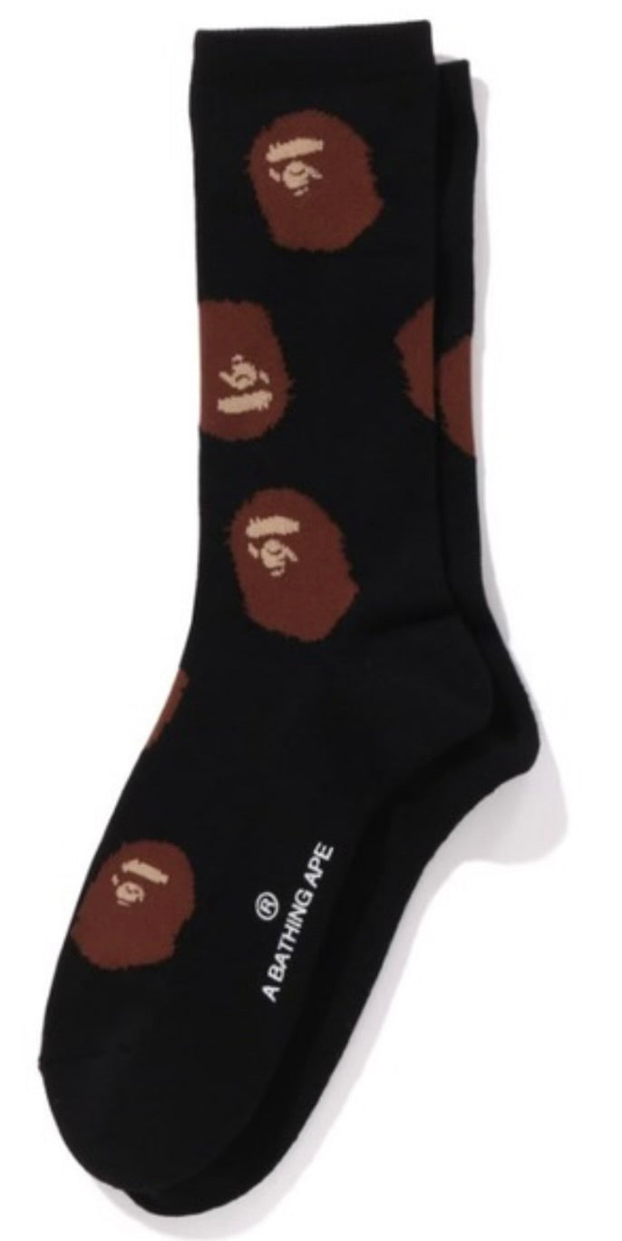 BAPE Ape Head Socks Black