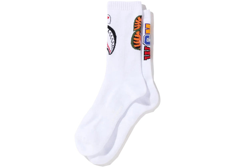 BAPE Shark Socks White