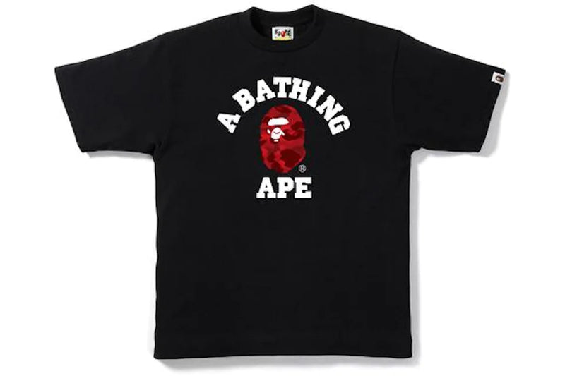 Bape College Tee Black/Red