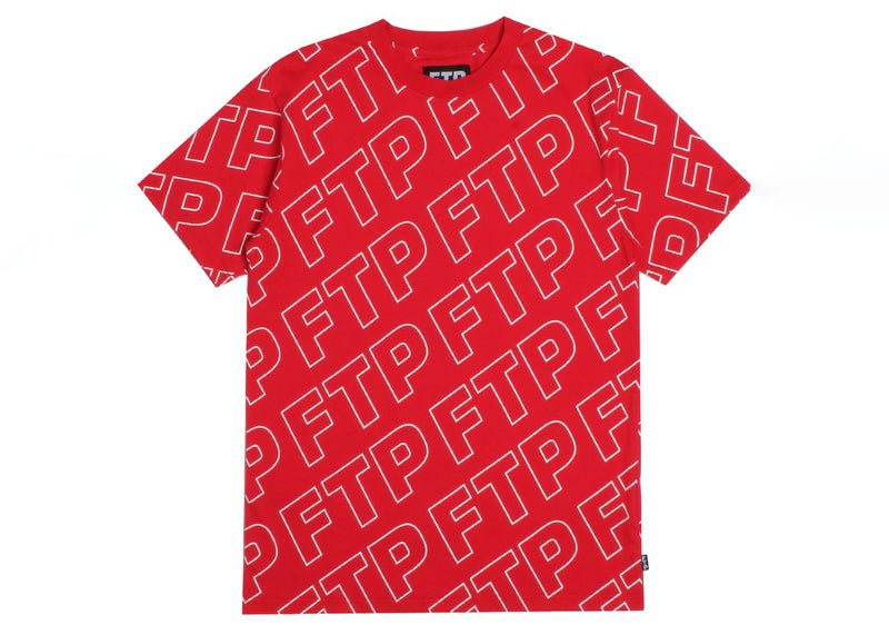 FTP Repeat Logo Tee Red