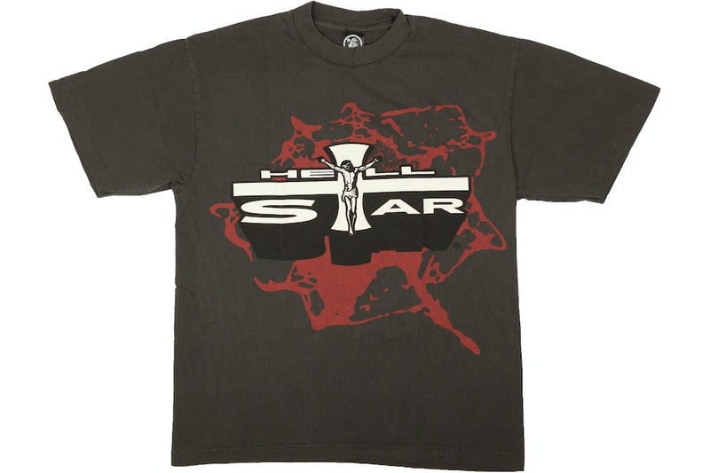 Hellstar Jesus Emblem Tee Grey