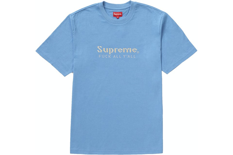 Supreme Gold Bar Tee Blue