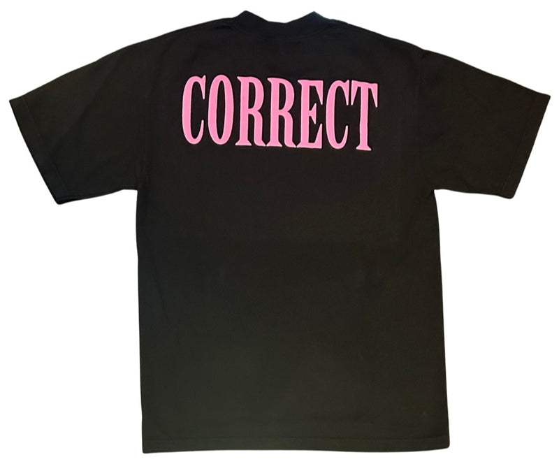 Correct MOB Tee SS23 Blk/Pink