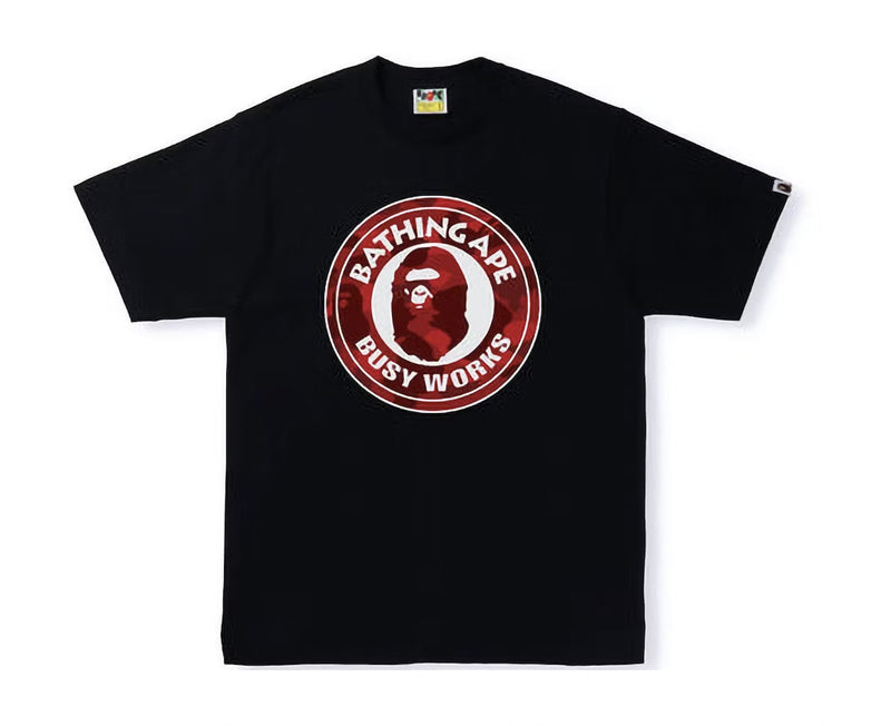 Bape Busy Works Tee Black/Red