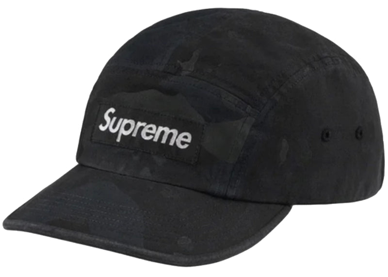 Supreme Overdyed Camo Black Cap