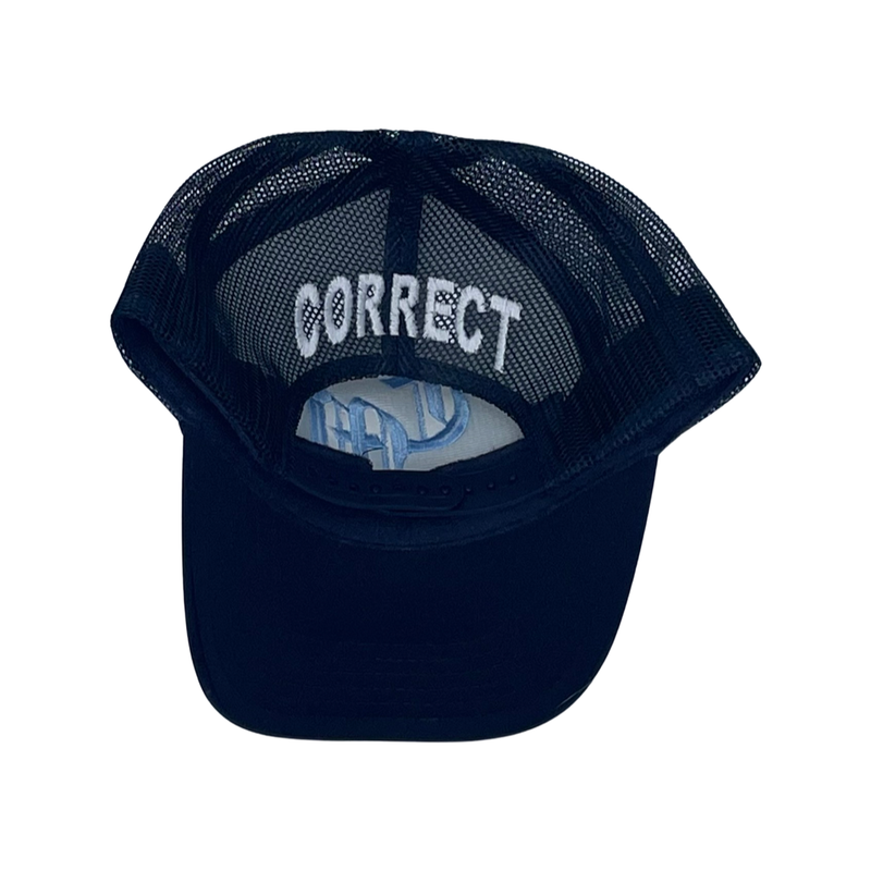 Correct SS22 Trucker Hat Navy UNC
