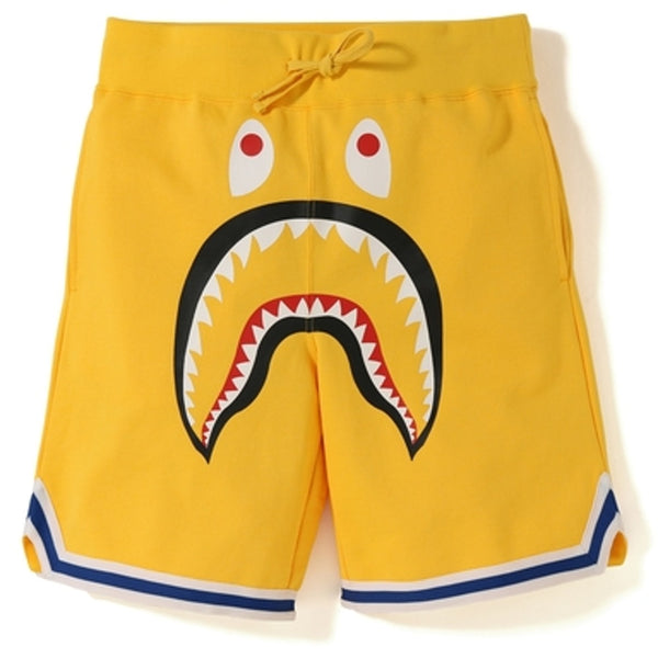 BAPE Shark Basketball Sweat Shorts Yellow