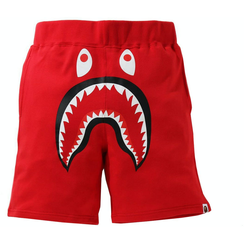 BAPE Shark Sweat Shorts Red (SS21)