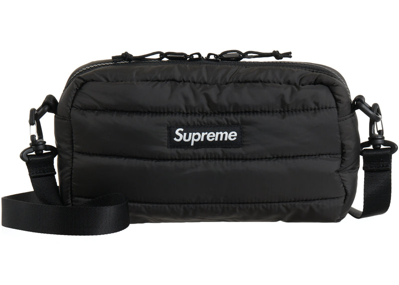 Supreme Puffer Side Bag Black FW22