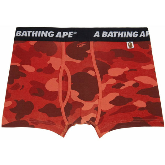 Bape Color Camo Boxers Red Camo