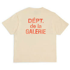 Gallery Dept. French T-shirt Cream/Orange