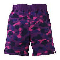 BAPE Color Camo Sweat Shorts Purple