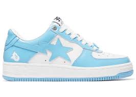 A Bathing Ape Bape Sta Patent Leather Blue White -  1I70-191-002