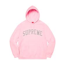 Supreme Stars Arc Hooded Sweatshirt Light Pink