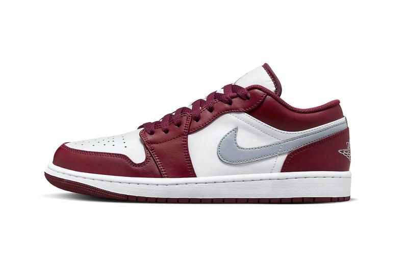 Jordan 1 Low White Bordeaux - 553558-615