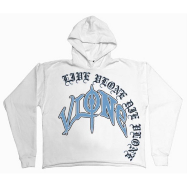 Vlone O- Hoodie White/Blue