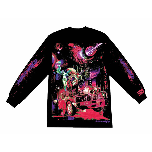 Juice Wrld x Vlone Galaxy Long Sleeve Black