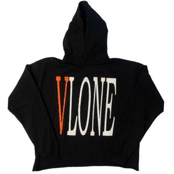 Vlone Staple Hoodie Black/Orange