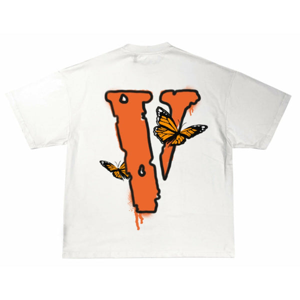 Juice Wrld x Vlone Butterfly T-shirt Tee White