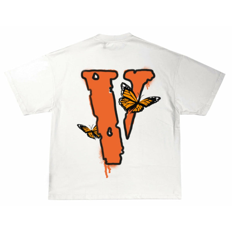 Juice Wrld x Vlone Butterfly T-shirt Tee White