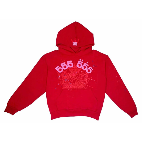 Spider Red Angel Number 555 Hoodie