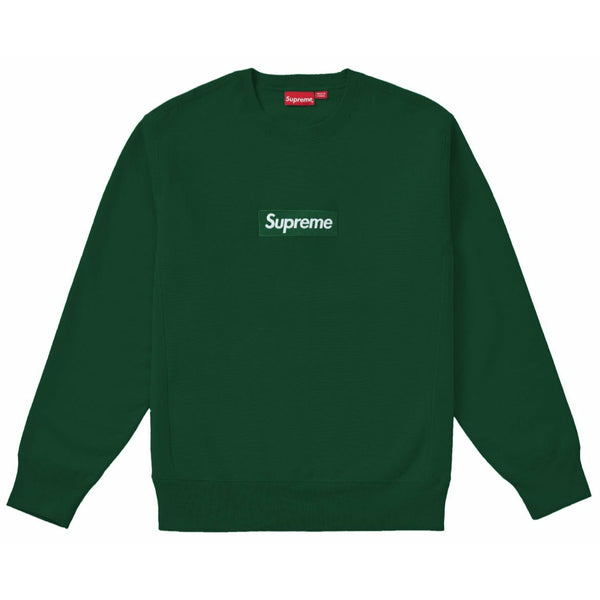 Supreme Box Logo Crewneck Green