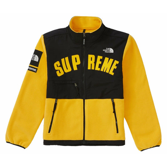 Supreme The North Face Arc Logo Denali Fleece Jacket Yellow