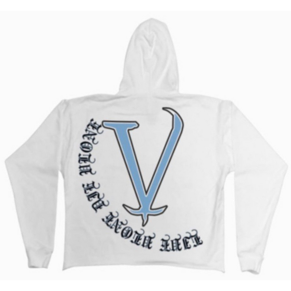 Vlone O- Hoodie White/Blue