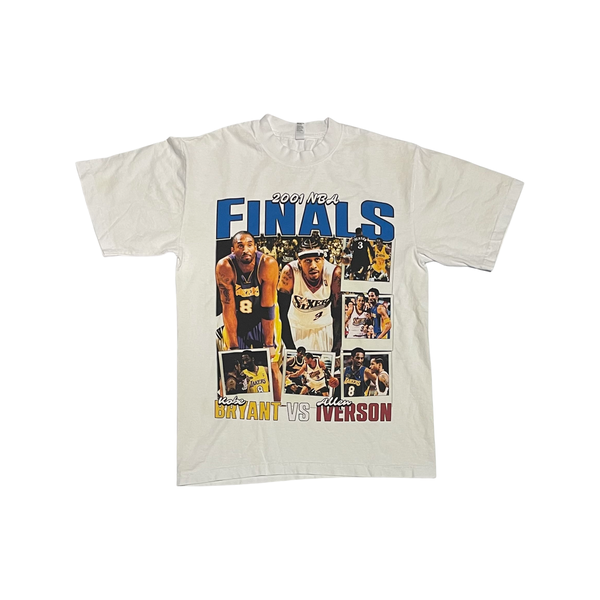 Kobe vs Iverson Photo Tee White