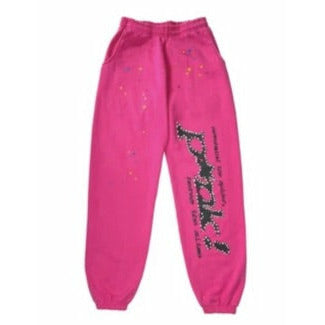 Sp5der Pink Punk Sweatpants