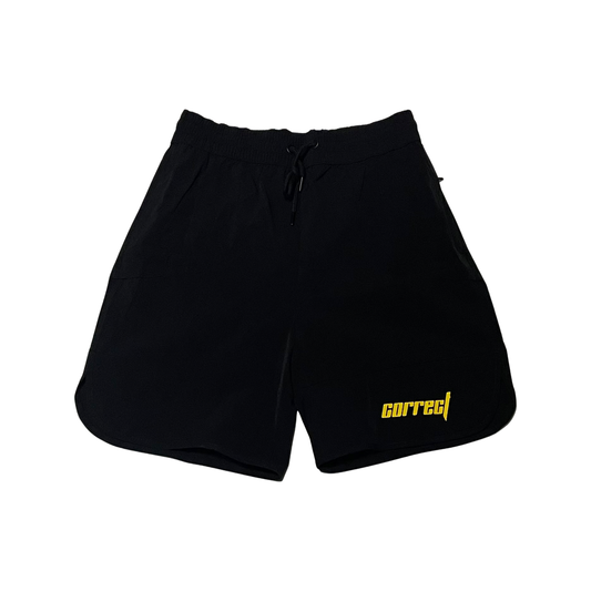 Correct Summer '22 Shorts Black Yellow "Pirates"