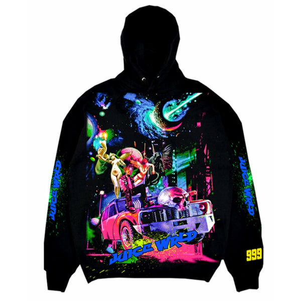 Juice Wrld x Vlone Cosmic Hoodie Black