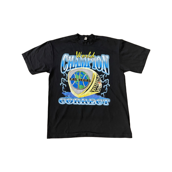 Correct World Champion Tee Black