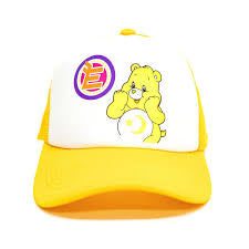 Ecosys Bear Trucker Hat Yellow