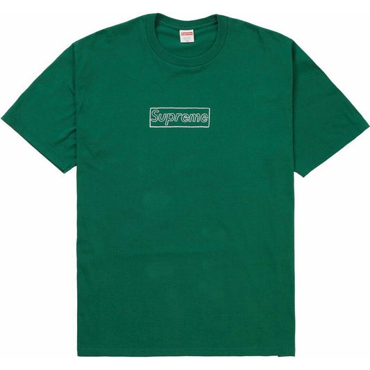 Supreme KAWS Chalk Logo Tee Light Pine