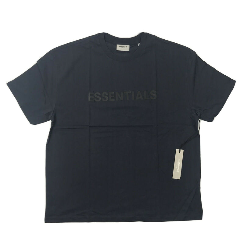 Fear of God Essentials x SSENSE Boxy T-Shirt Applique Logo Dark Navy
